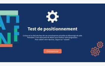Formation : Faire un test de positionnement