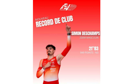 Nouveau record pour Simon Deschamps