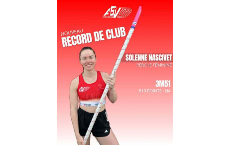 Record de club pour Solenne Nascivet