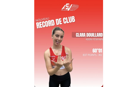 Record de club pour Clara Douillard