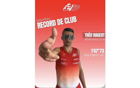 Record de club pour Théo Rageot