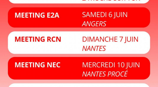 Programme piste de Juin 2026