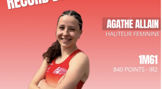 Record du club pour Agathe Allain